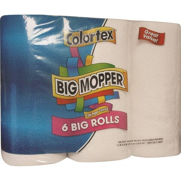Colortex Big Mopper Paper Towels, 4 PK TC5727A1 Zoro